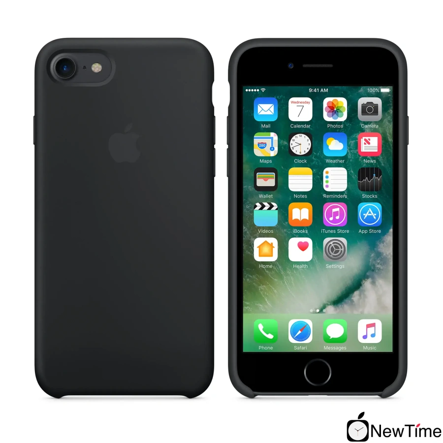 Чохол Apple iPhone 7/8/SE-2 Silicone Case LUX COPY - Black (MMW82, MQGK2)