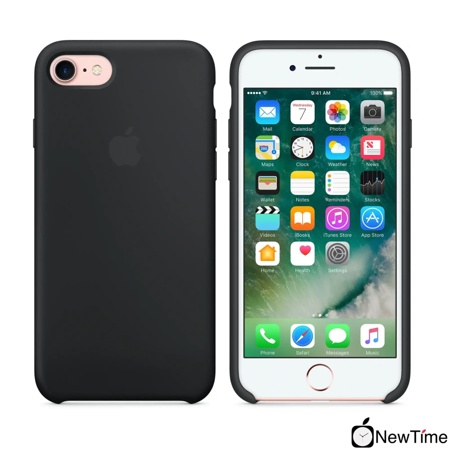 Чохол Apple iPhone 7/8/SE-2 Silicone Case LUX COPY - Black (MMW82, MQGK2)
