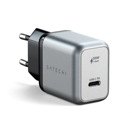 Сетевое зарядное устройство Satechi 30W USB-C PD Gan Wall Charger Space Gray (ST-UC30WCM-EU)