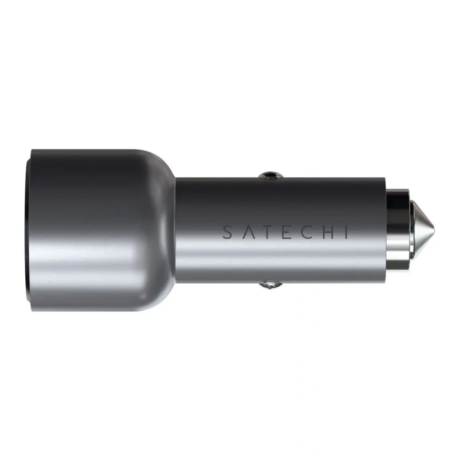 Автомобильное зарядное устройство Satechi 40W Dual USB-C PD Car Charger Space Grey (ST-U2C40CCM)