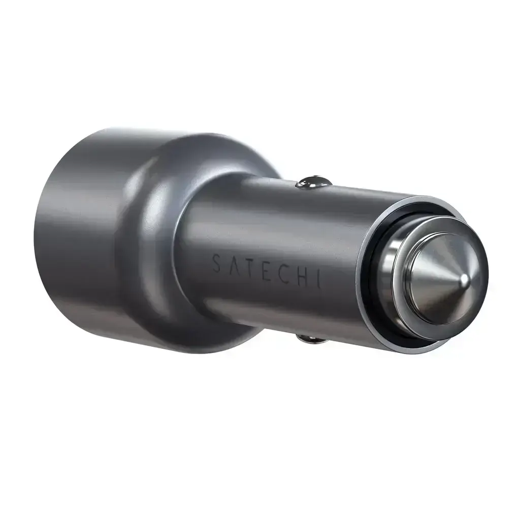 Автомобільний зарядний пристрій Satechi 40W Dual USB-C PD Car Charger Space Grey (ST-U2C40CCM)