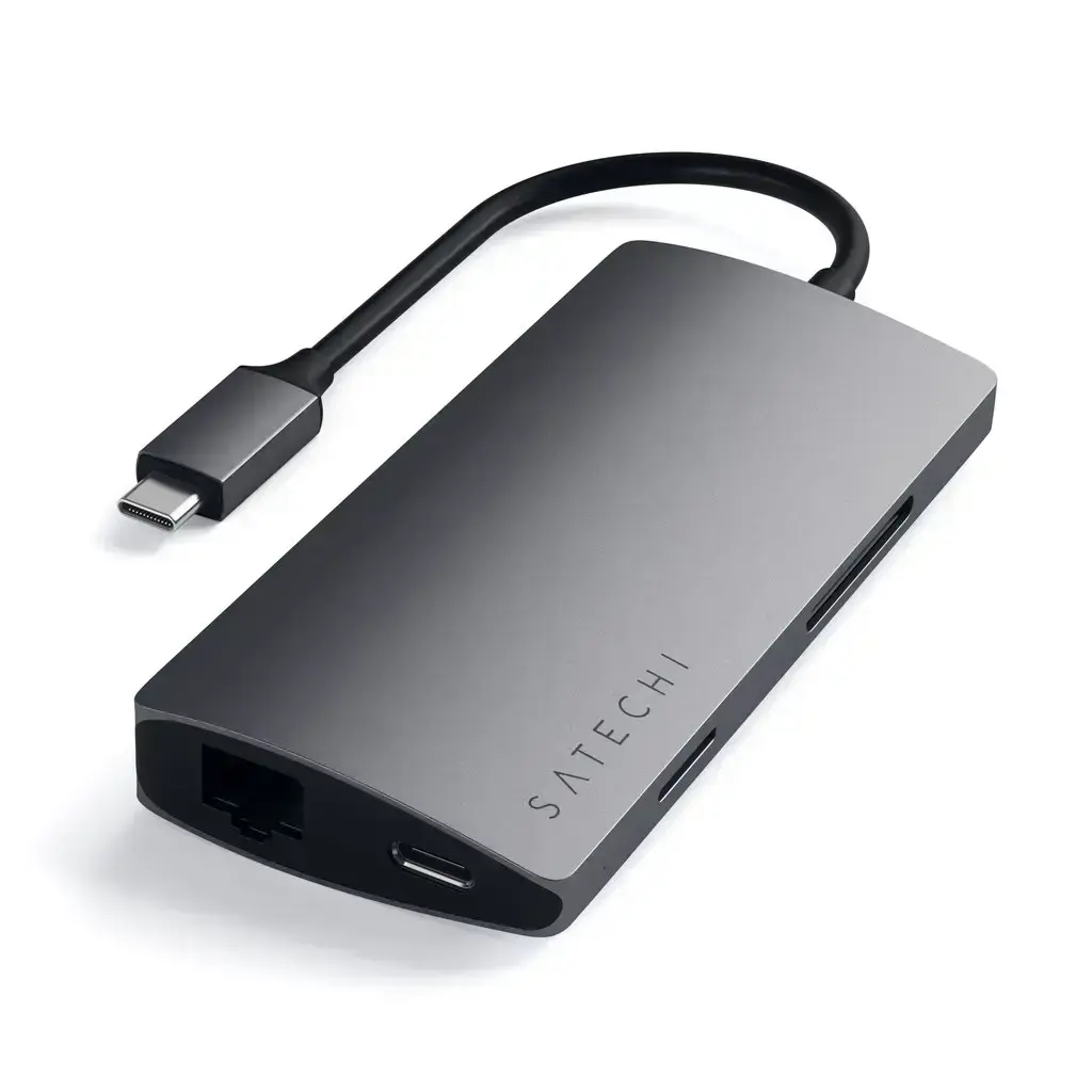 Satechi Type-C Multi-Port Adapter 4K with Ethernet V2 Space Gray (ST-TCMA2M)
