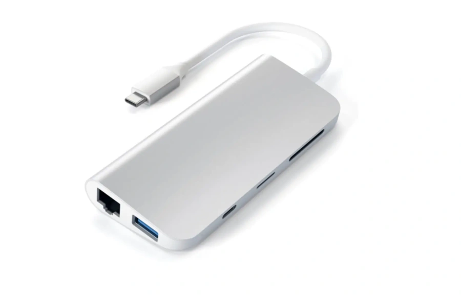 Satechi Aluminum Type-C Multimedia Adapter Silver (ST-TCMM8PAS)