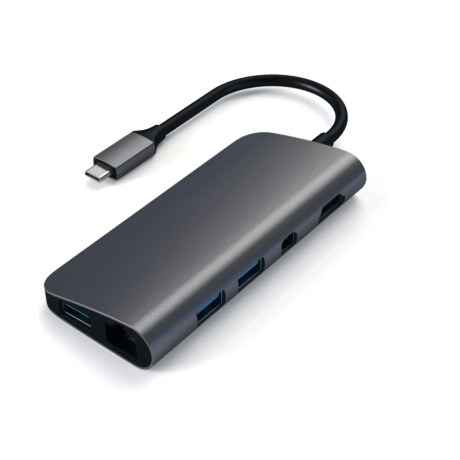 Satechi Aluminum Type-C Multimedia Adapter Space Gray (ST-TCMM8PAM)
