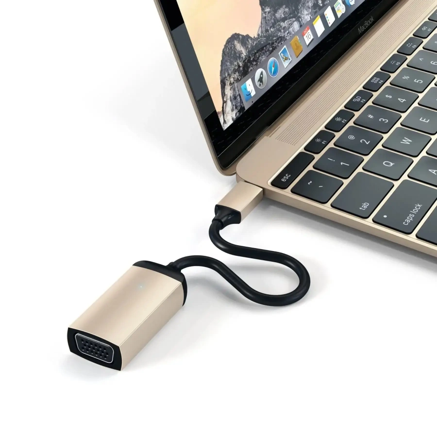 Satechi Aluminum Type-C VGA Adapter Gold (ST-TCVGAG)