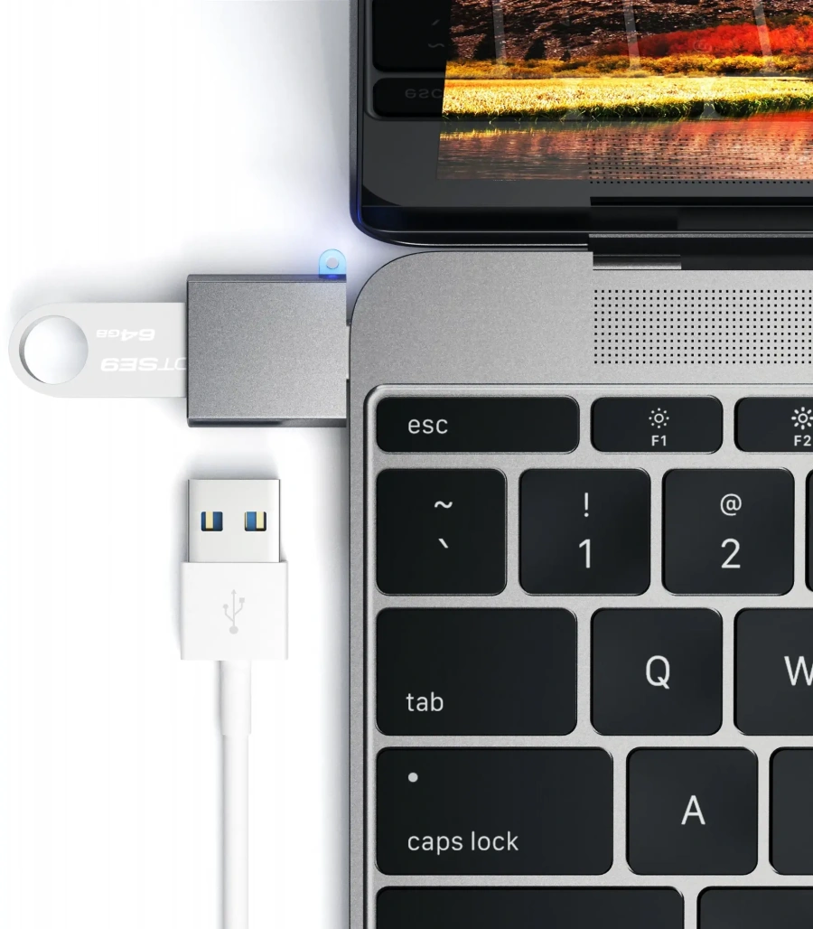 Адаптер Satechi Type-C USB Adapter Space Gray (ST-TCUAM)