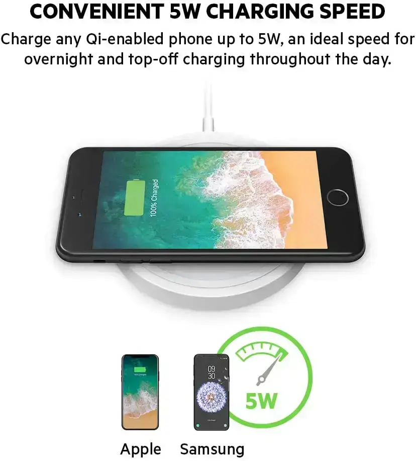 Бездротовий зарядний пристрій Belkin BOOST↑CHARGE PRO Wireless Charging Pad 5W (F7U067dqWHT-APL)