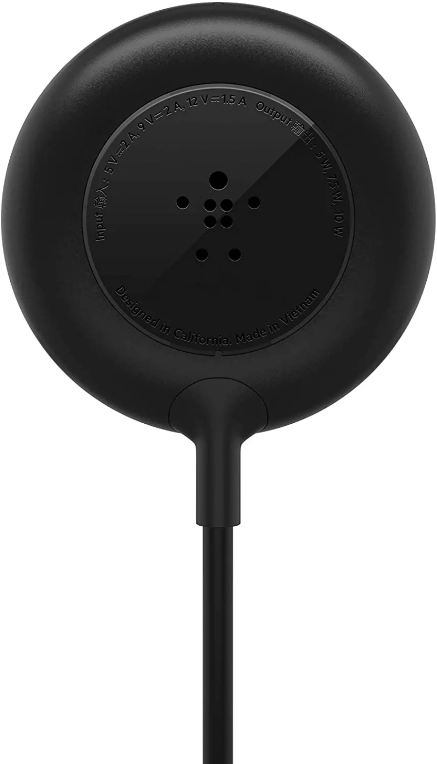 Belkin Magnetic Wireless Charger Compatible with MagSafe 2m - Black (WIA005btBK) [Power Supply Included]