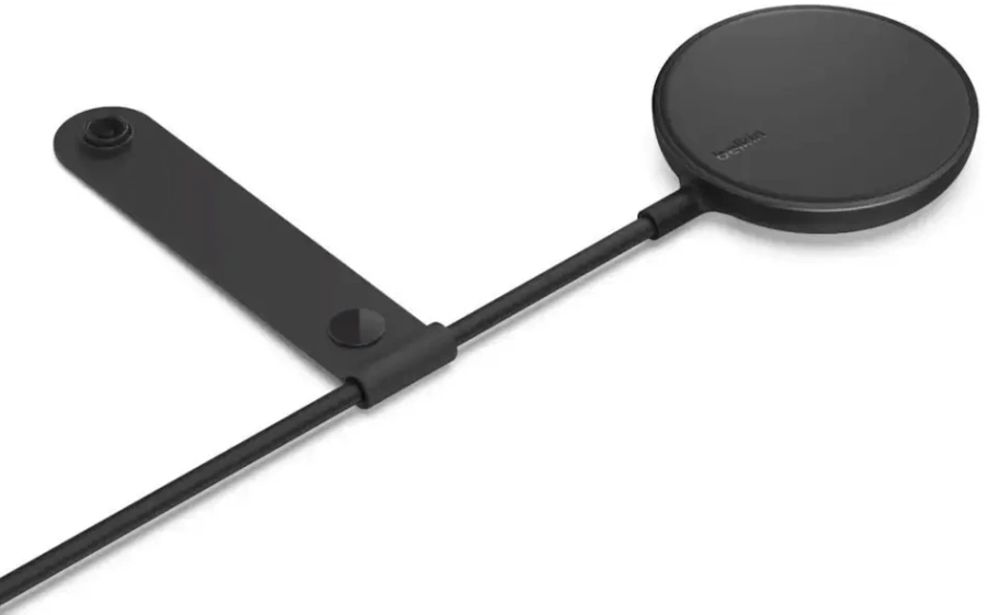Belkin Magnetic Wireless Charger Compatible with MagSafe 2m - Black (WIA005btBK) [Power Supply Included]