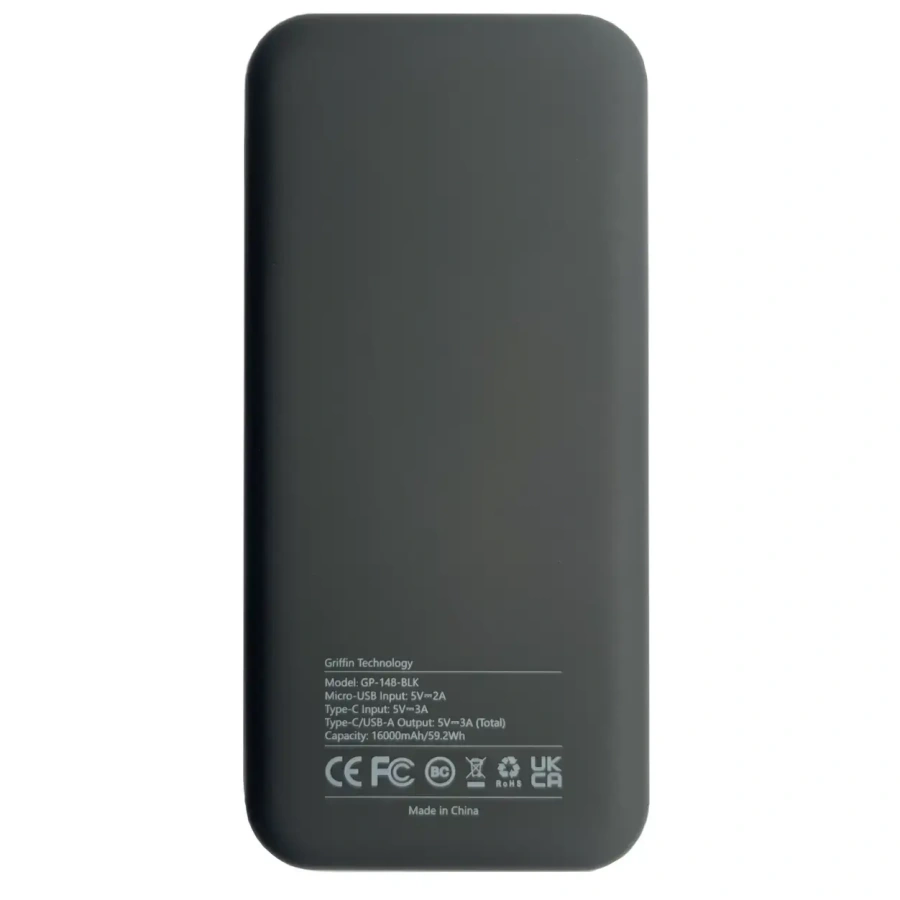 Зовнішній акумулятор Griffin GP-148 16000mAh Black (GP-148-BLK)