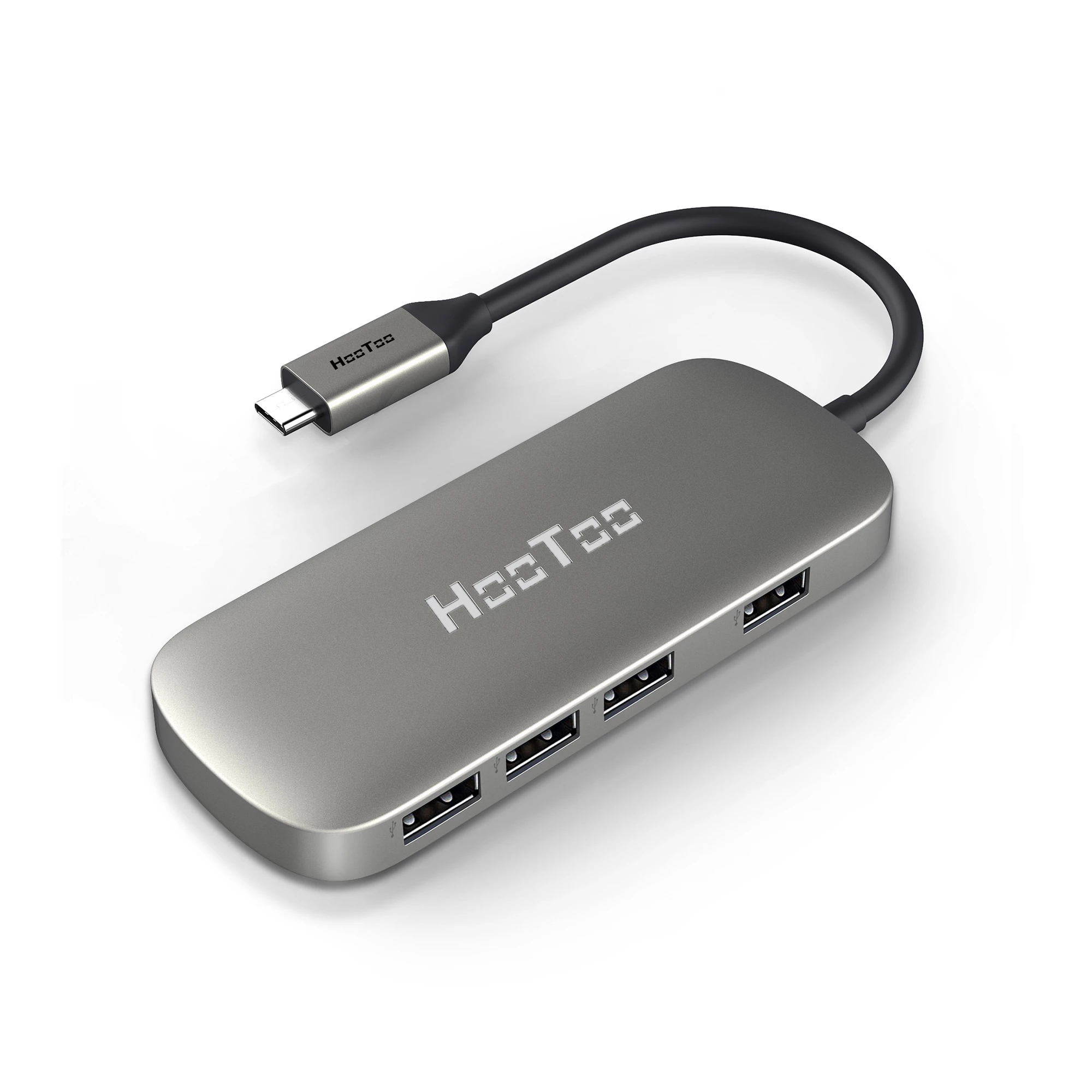 USB-хаб HooToo 4 USB 3.0 Ports USB C Adapter Silver (HT-UC006)