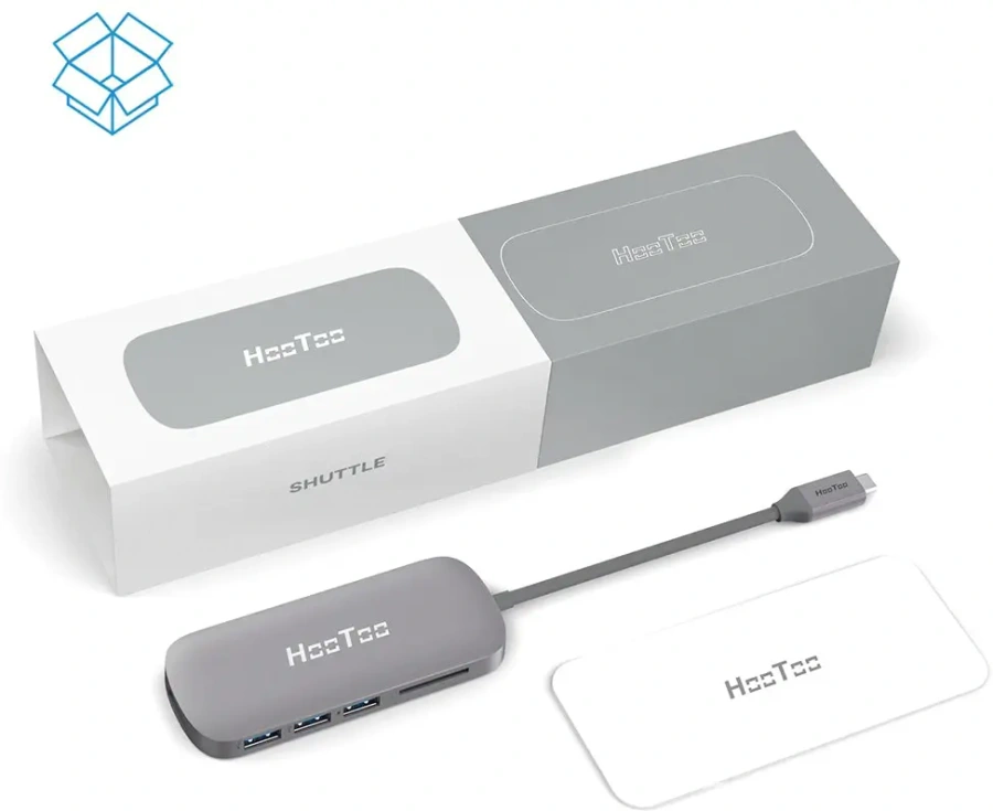 USB-хаб HooToo HT-UC001 Shuttle USB 3.1 Type-C Hub Grey (HT-UC001G)