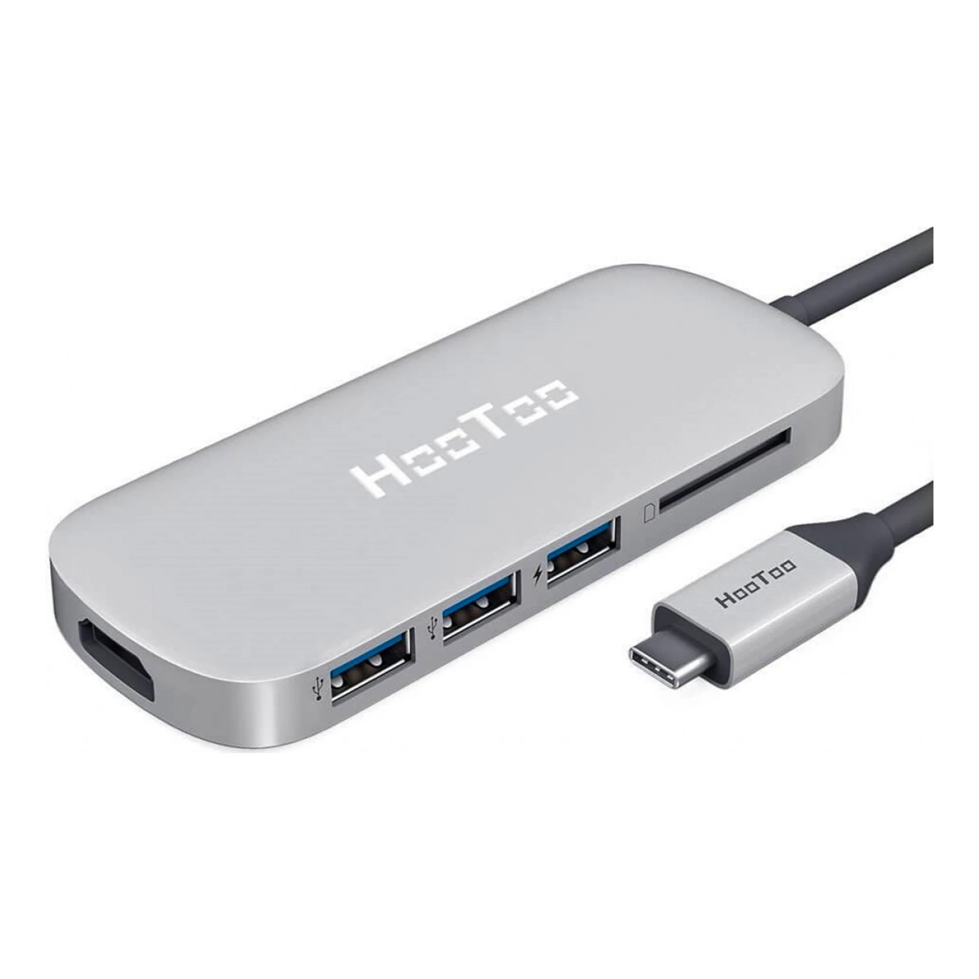 USB-хаб HooToo HT-UC001 Shuttle USB 3.1 Type-C Hub Silver (HT-UC001S)