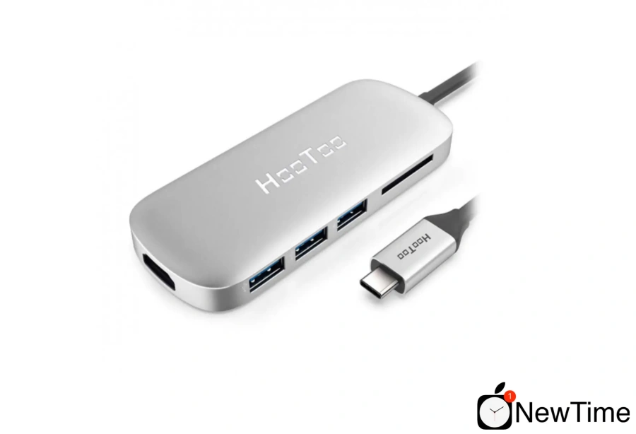 USB-хаб HooToo Shuttle Silver (HT-UC001-SL)
