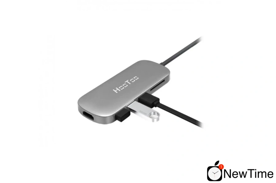USB-хаб HooToo Shuttle Space Gray (HT-UC001-SG)