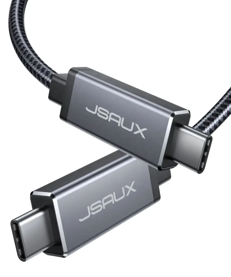 JSAUX Thunderbolt 3 Cable TB3 3.3ft/40Gbps/5K (USB-C to USB-C) - Grey (KJCTCTB)