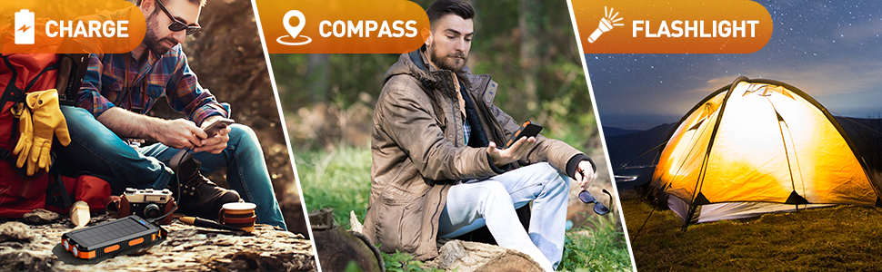 Портативний зарядний пристрій KAPURUI Power Bank - 10 000mAh - Orange