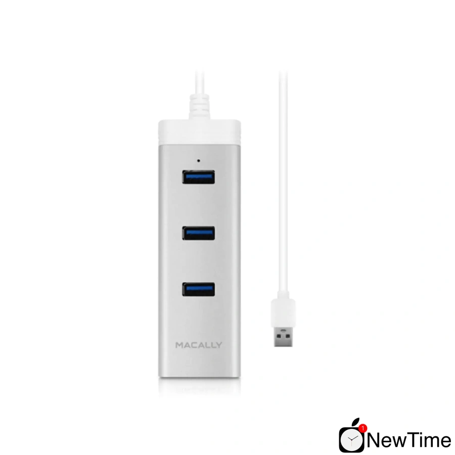 Хаб Macally USB 3.0 to 3 port USB 3.0 with Gigabit Ethernet adapter (U3HUBGBA)