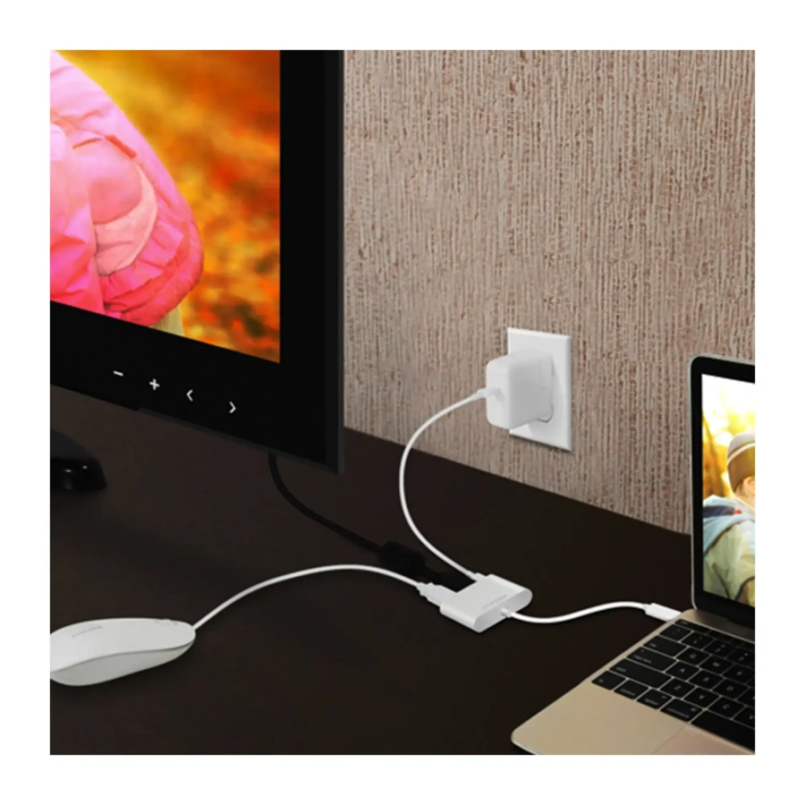 Адаптер Macally USB-C to HDMI / USB / USB-C 4K (UCHDMI4K)