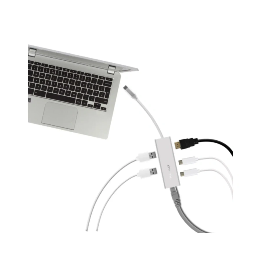 Адаптер Macally USB-C to 2x USB-A/USB-C/4K HDMI/Ethernet (UCDOCK)