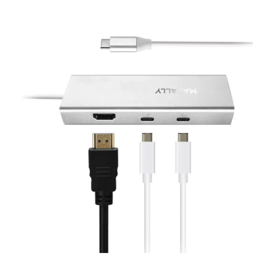 Адаптер Macally USB-C to 2x USB-A/USB-C/4K HDMI/Ethernet (UCDOCK)