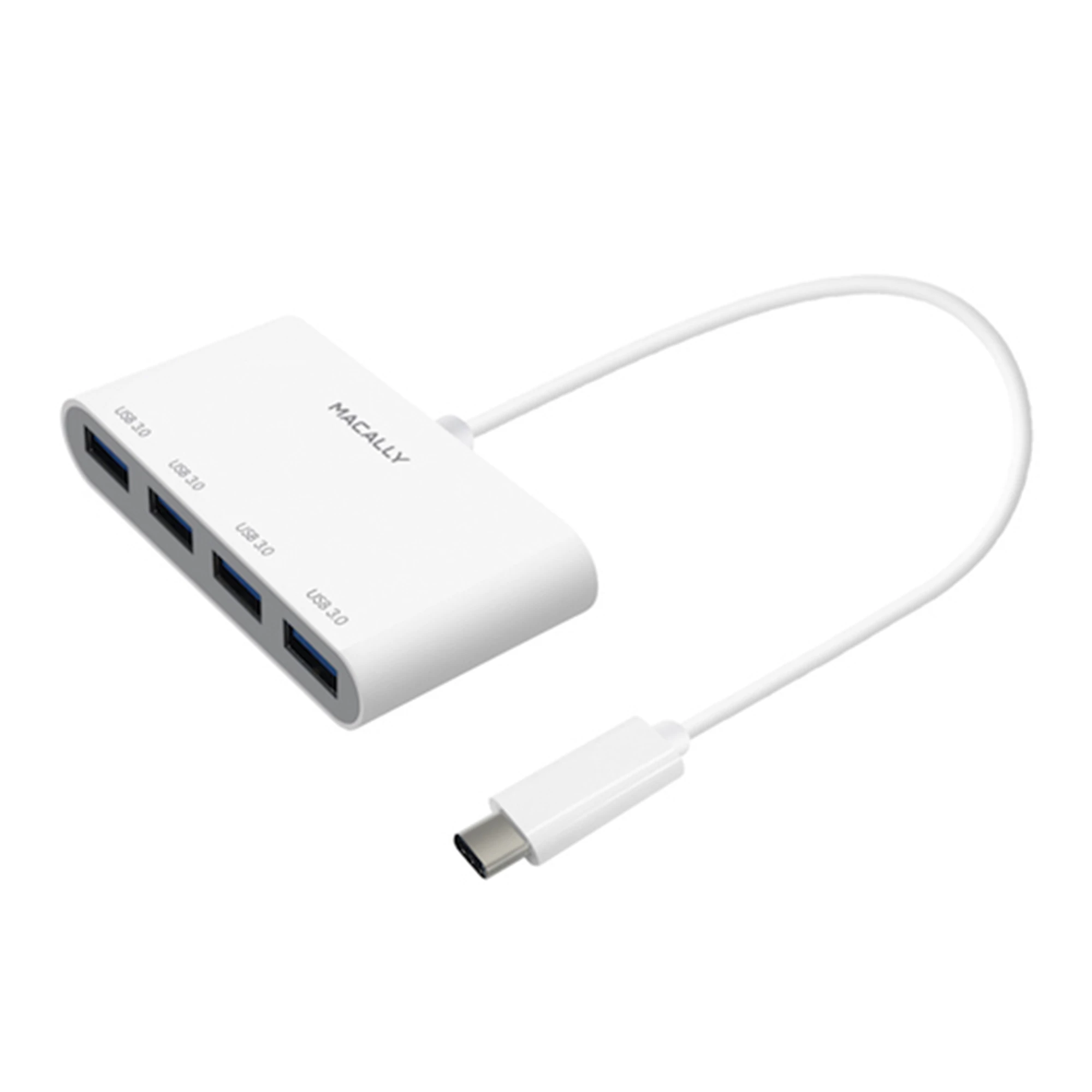 Хаб Macally USB-C to 4 port USB-A (UCHUB4)