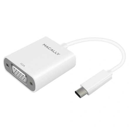 Адаптер Macally USB-C to VGA White (UCVGADP)