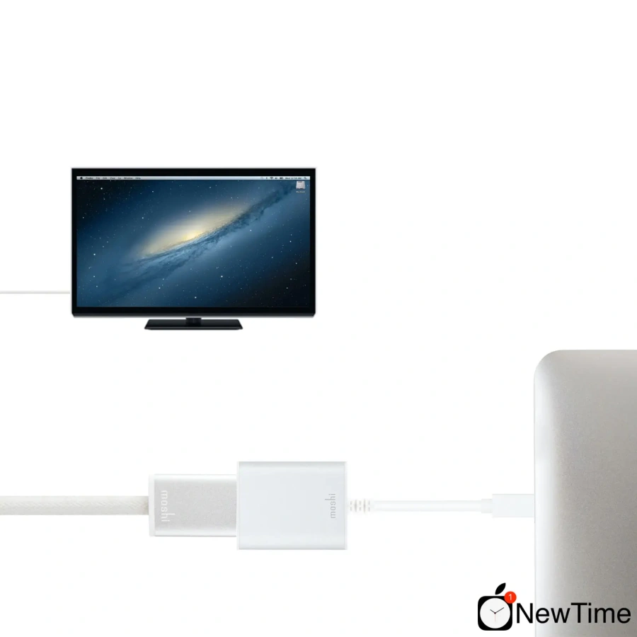 Адаптер Moshi Mini DisplayPort to HDMI Adapter (4K) Silver (99MO023208)