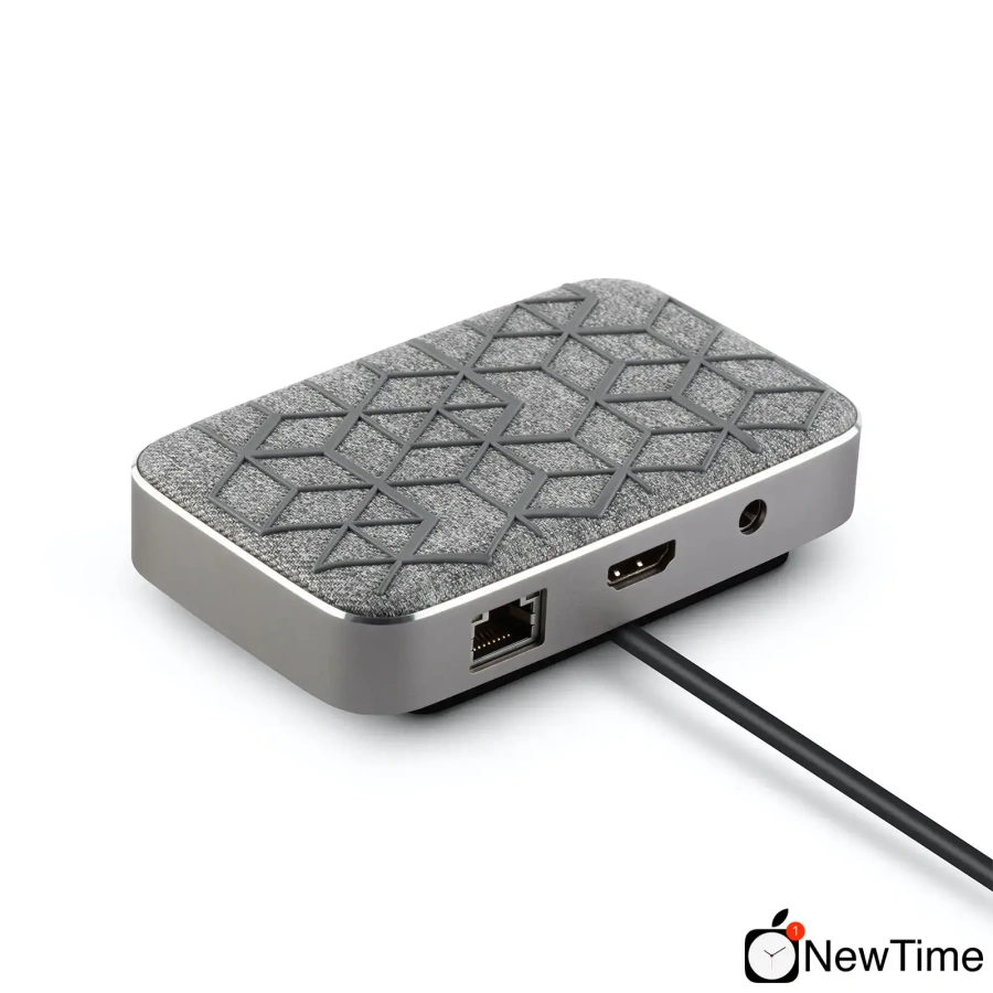 Док-станція + бездротова зарядка Moshi Symbus Q Compact USB-C Dock + Wireless Charging Silver (99MO084216)