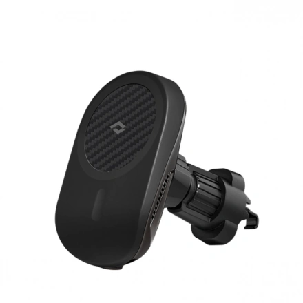 Автомобильное крепление с беспроводной зарядкой Pitaka MagEZ Car Mount Pro Car Vent Black (CM4001Q)