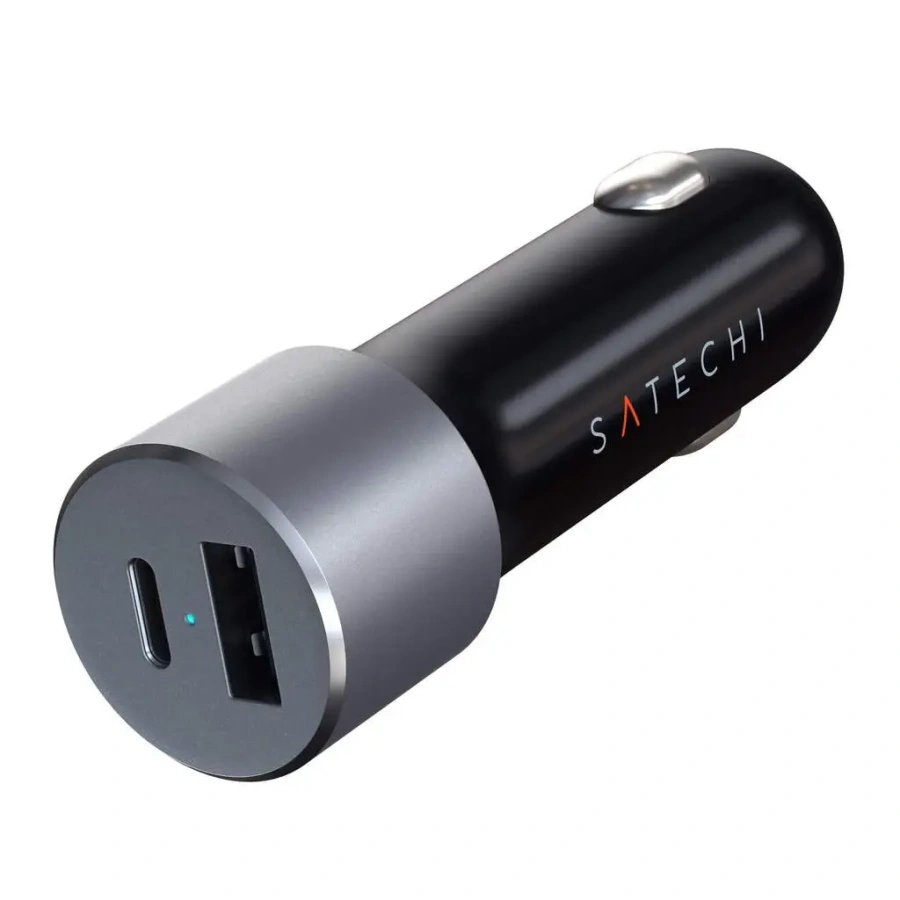 Автомобильное зарядное устройство Satechi 72W Type-C PD Car Charger Space Grey (ST-TCPDCCM)