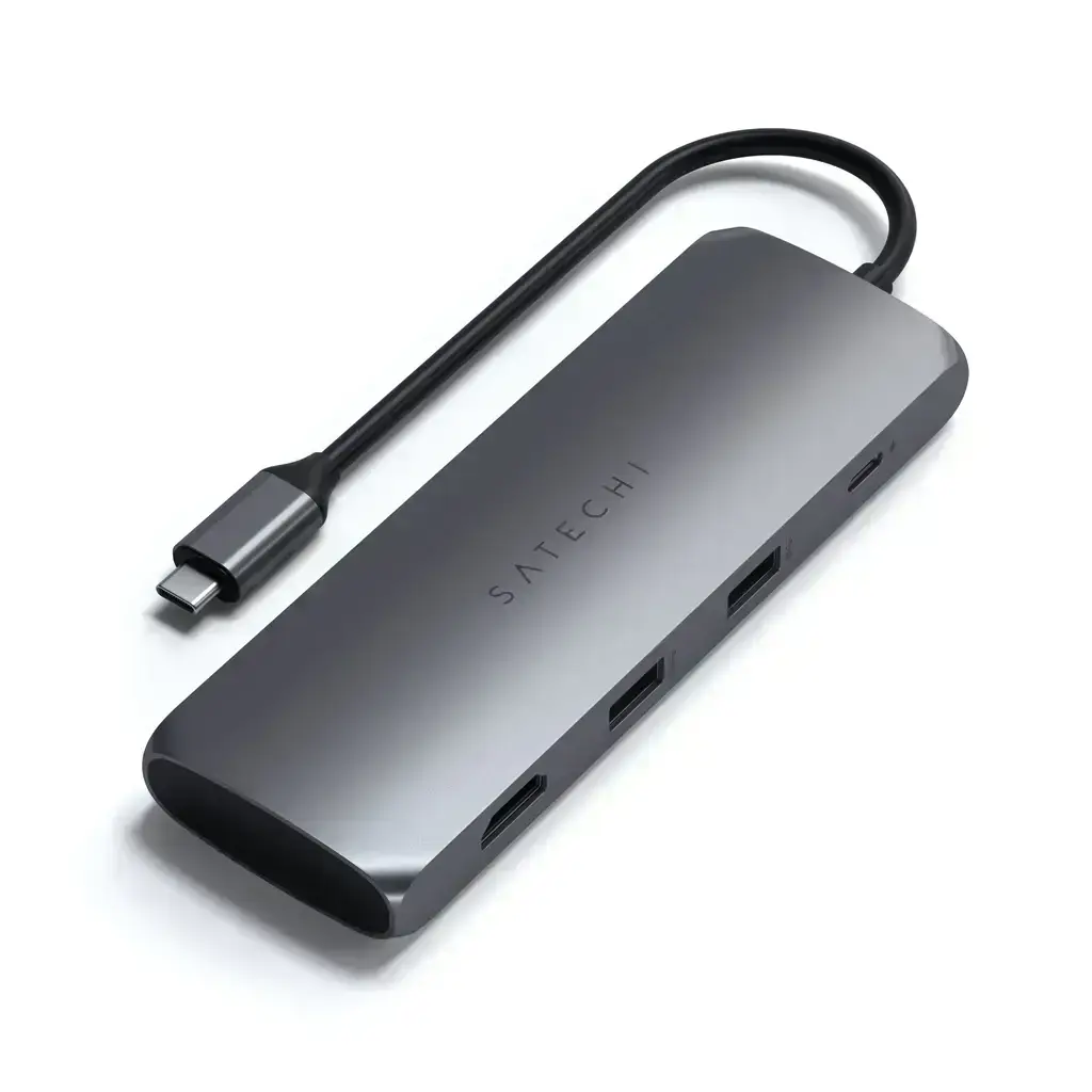 Satechi Aluminum Type-C Hybrid Multiport Adapter Space Gray (ST-UCHSEM)