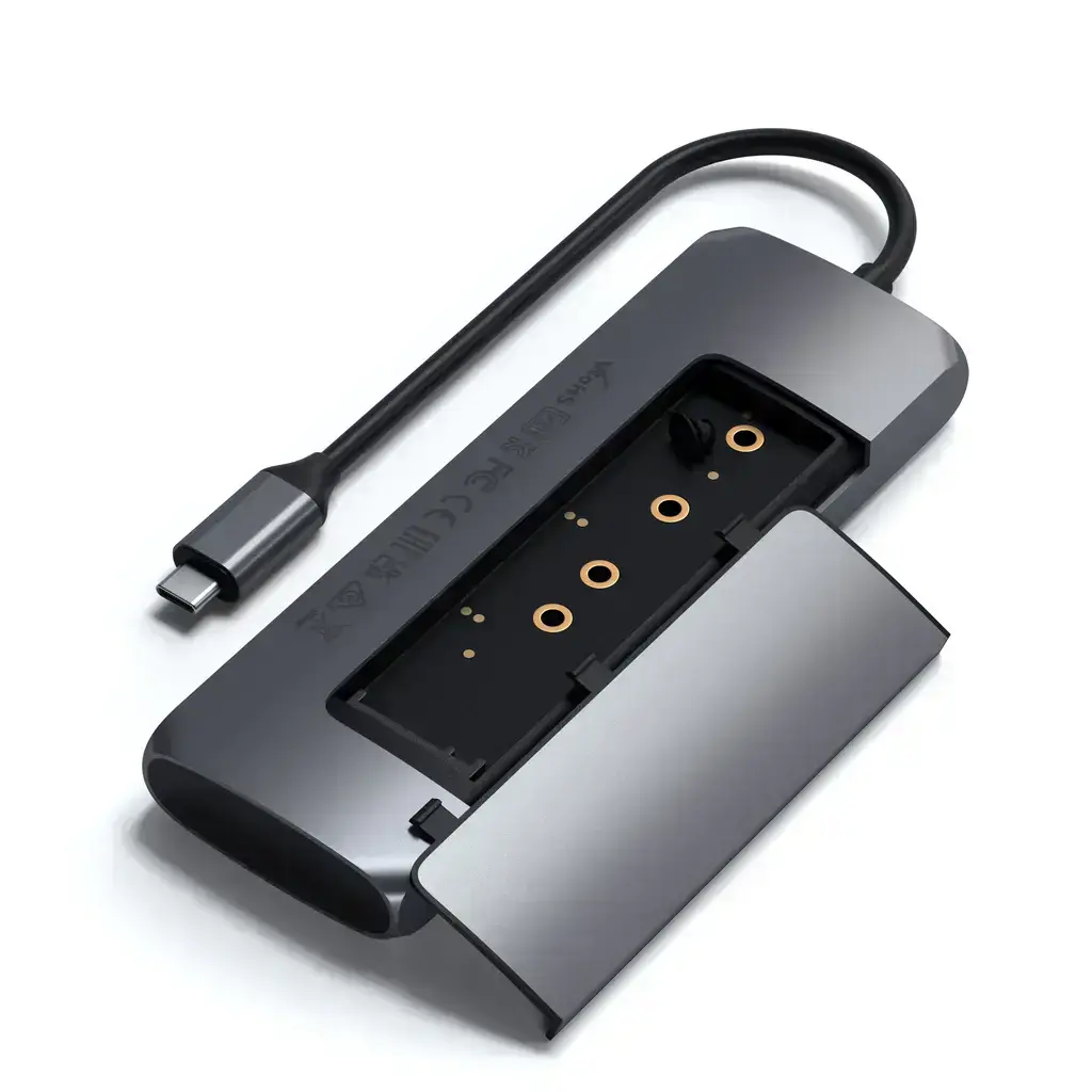 Satechi Aluminum Type-C Hybrid Multiport Adapter Space Gray (ST-UCHSEM)
