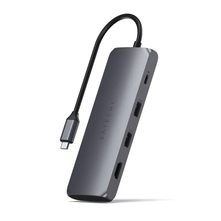 Satechi Aluminum Type-C Hybrid Multiport Adapter Space Gray (ST-UCHSEM)