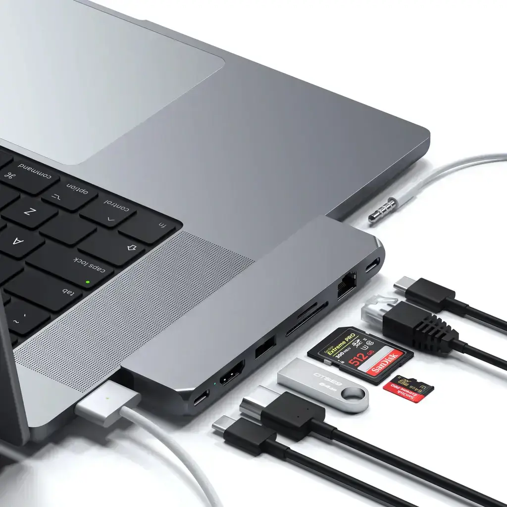 Satechi Aluminum USB-C Pro Hub Max Adapter Space Gray (ST-UCPHMXM)