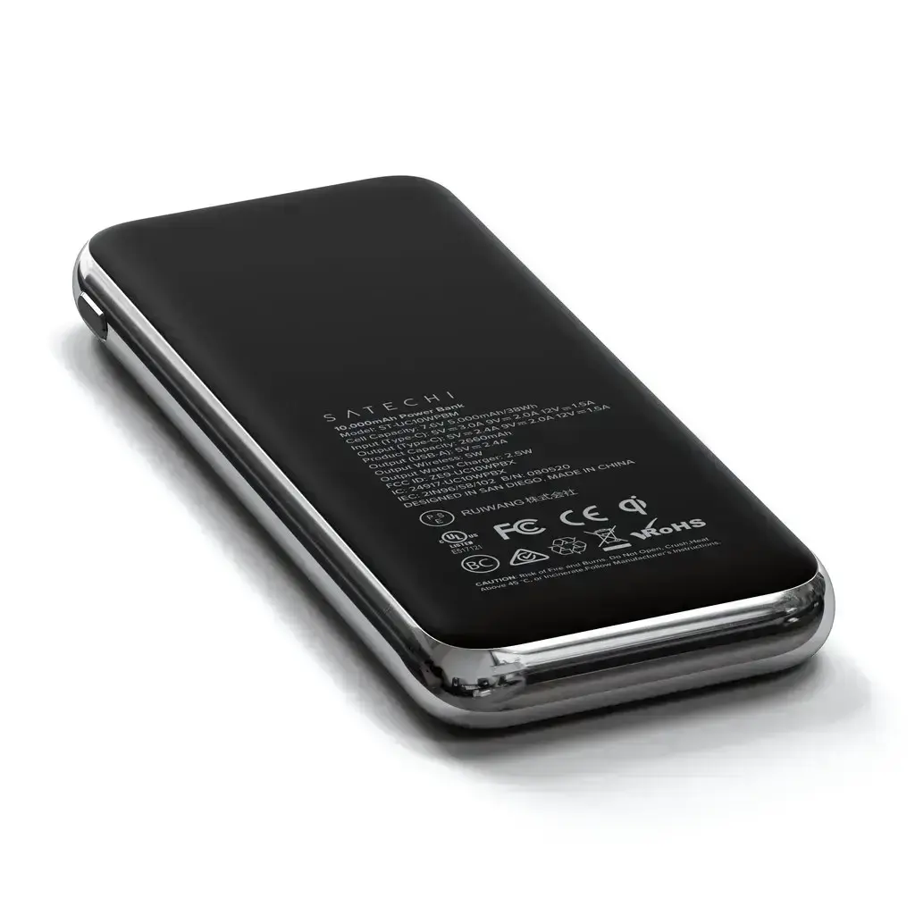 Зовнішній акумулятор Satechi Quatro Wireless Charger 10 000 mAh Space Gray (ST-UC10WPBM)