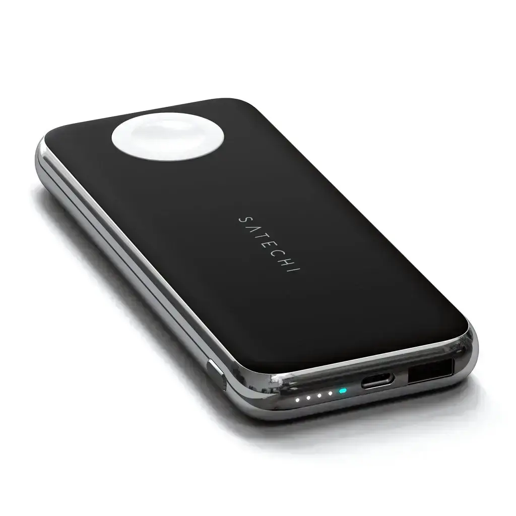 Зовнішній акумулятор Satechi Quatro Wireless Charger 10 000 mAh Space Gray (ST-UC10WPBM)