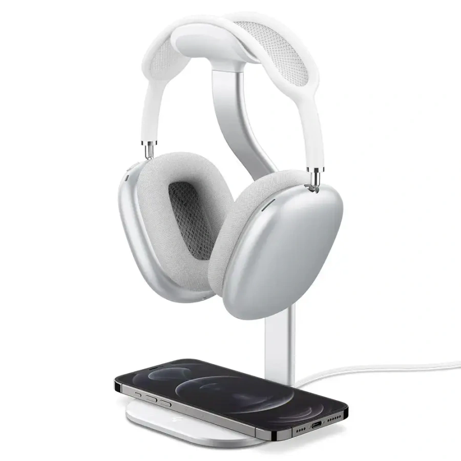 Подставка Spigen S380 Designed for Airpods Max Stand - Silver (AMP02817)