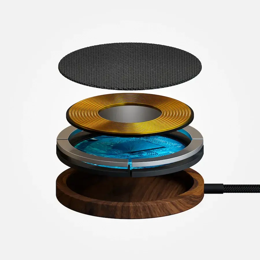 Бездротовий зарядний пристрій MagSafe Woodcessories MagPad для iPhone 13 | 12 (13845)