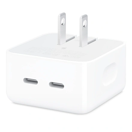 Apple 35W Dual USB-C Port Compact Power Adapter (MNWM3) USA