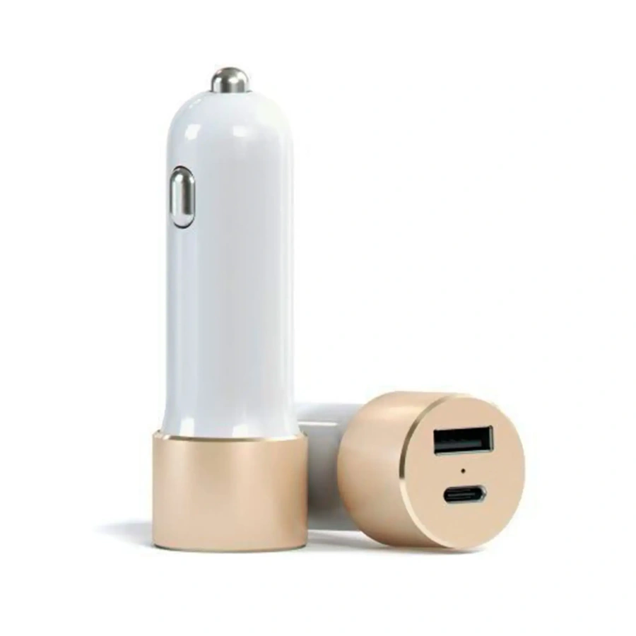Автомобильное зарядное устройство Satechi USB Car Charger with Type C Gold (ST-TCUCCG)