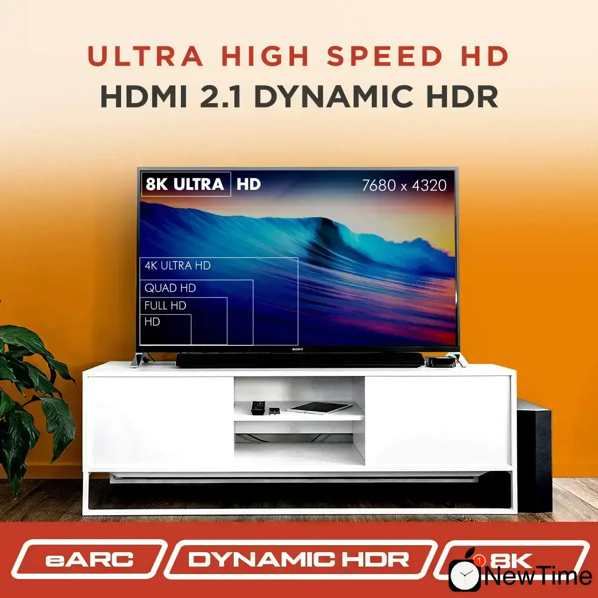 Кабель Buyer's Point Ultra High Speed ​​HDMI 2.1 Cable Dynamic HDR 1.8M (6ft) 8K