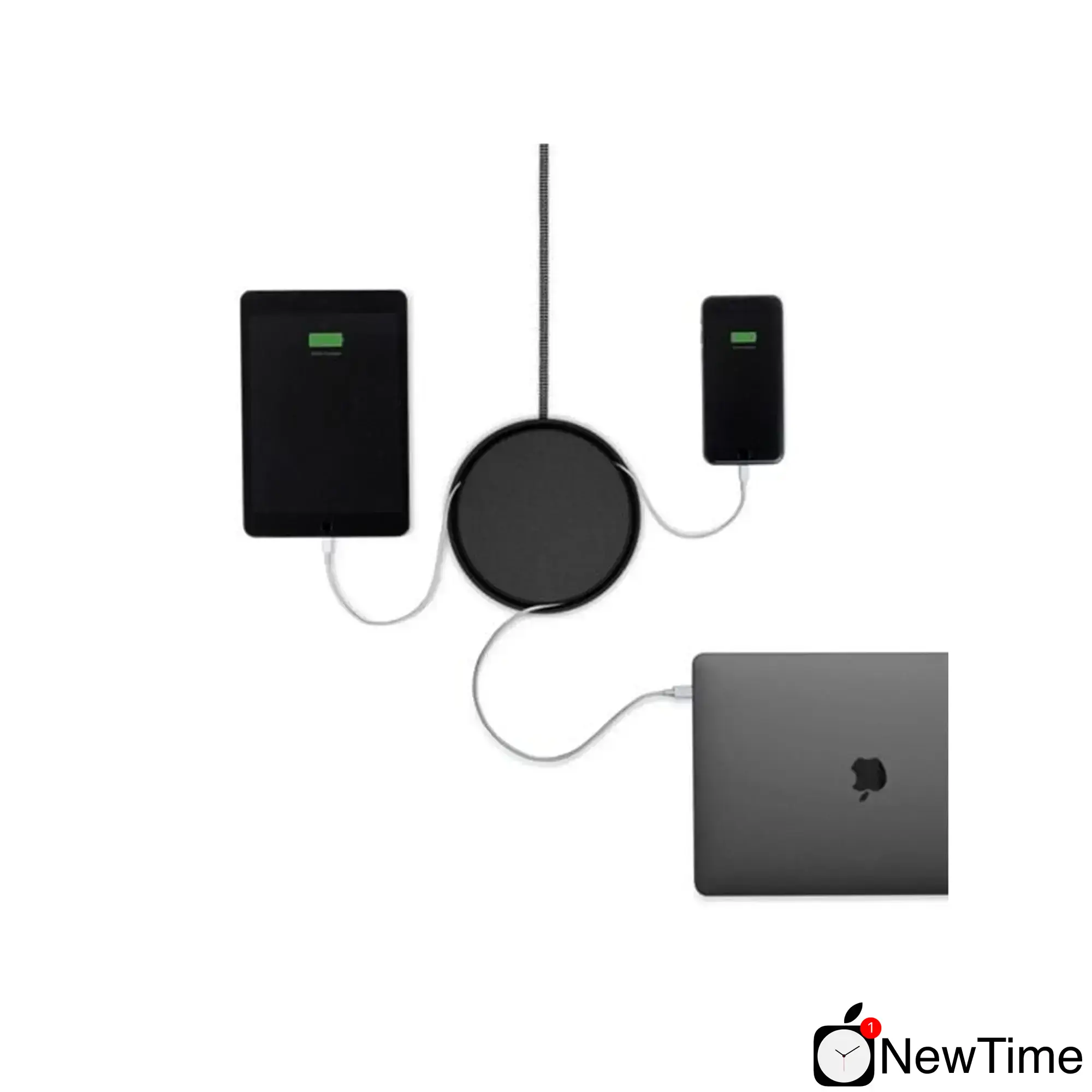 Мережевий зарядний пристрій Native Union Eclipse Charger 3-Port USB Fabric Slate (EC-GRY-FB-EU)