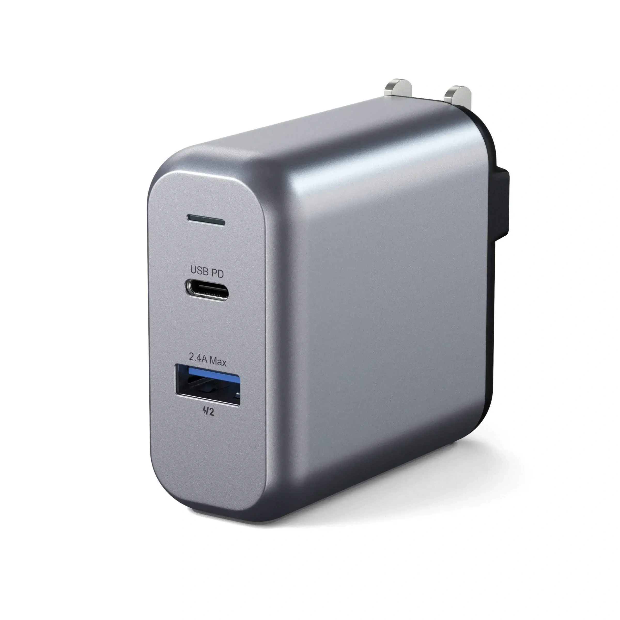 Сетевое зарядное устройство Satechi 30W Dual Port Wall Charger Space Gray (ST-MCCAM-EU)