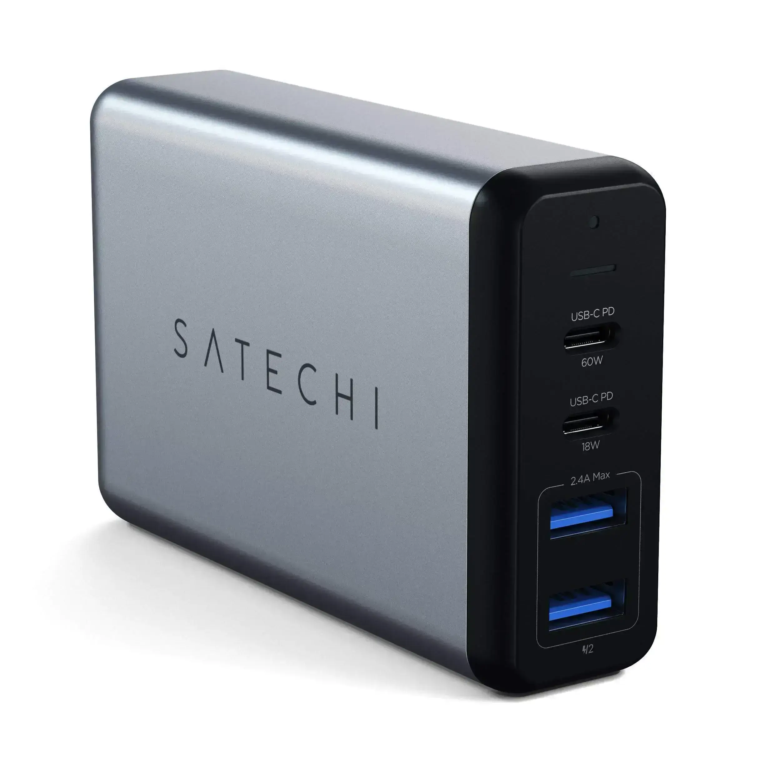Сетевое зарядное устройство Satechi 75W Dual Type-C PD Travel Charger (ST-MC2TCAM)