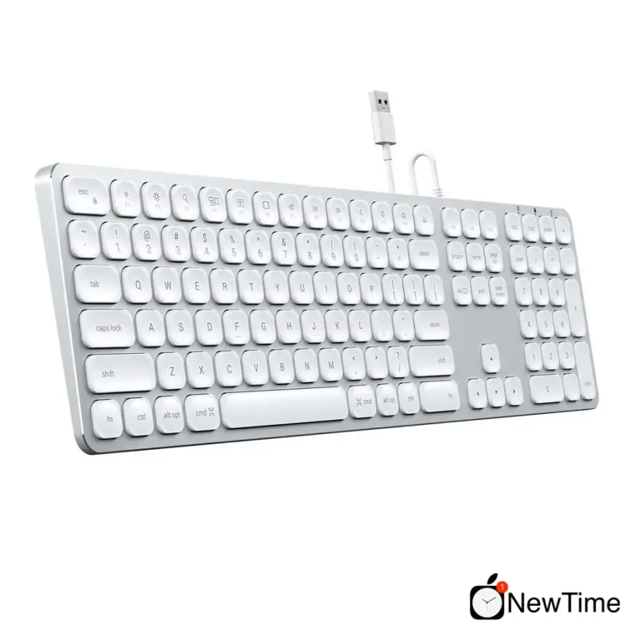 Satechi Aluminum USB Wired Keyboard Silver US (ST-AMWKS)