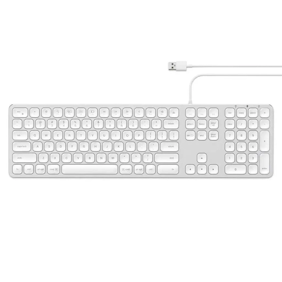 Satechi Aluminum USB Wired Keyboard Silver US (ST-AMWKS)