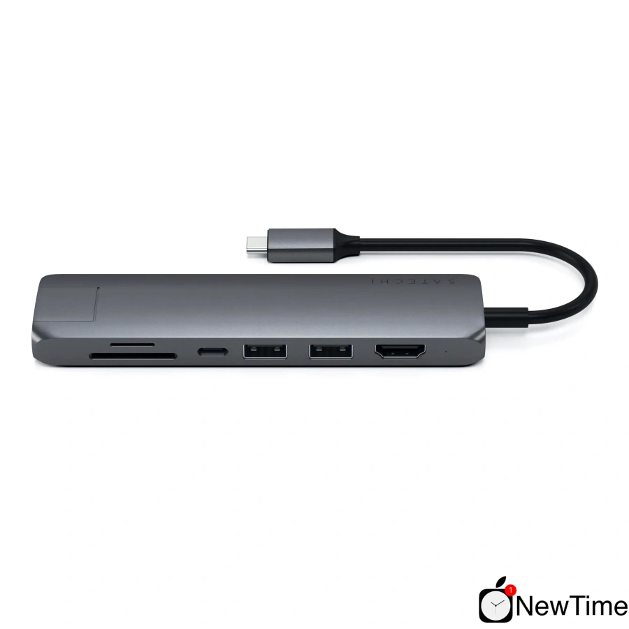 Satechi Slim Multi-Port with Ethernet Adapter Space Gray (ST-UCSMA3M)