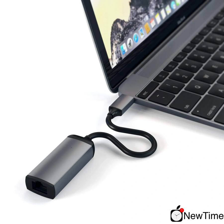 Satechi Type-C Ethernet Adapter Space Grey (ST-TCENM)
