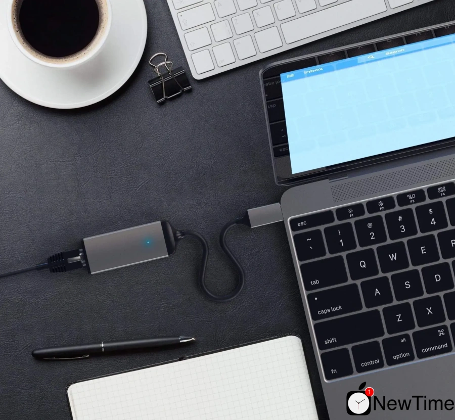 Satechi Type-C Ethernet Adapter Space Grey (ST-TCENM)